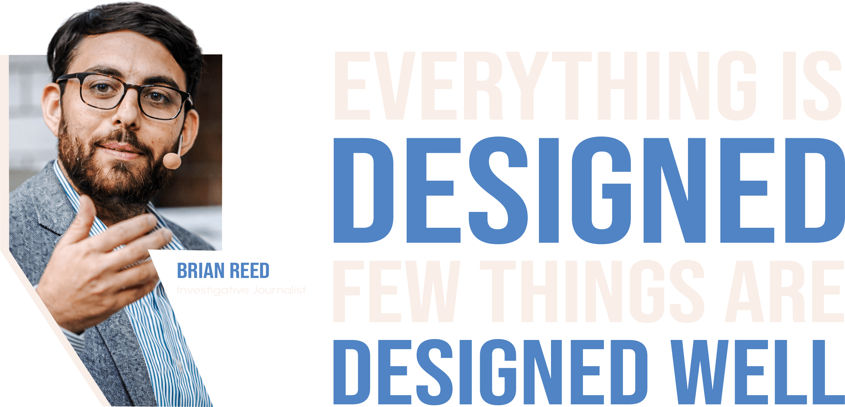 Brian Reed quote on design